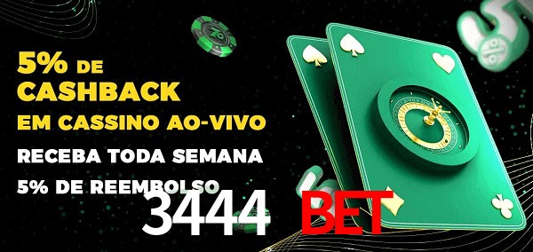 Promoções do cassino ao Vivo 3444 Bet